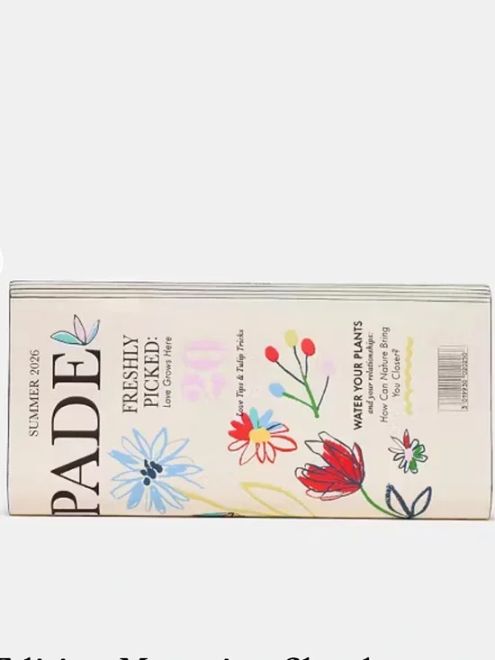 💐Kate Spade Floral Magazine Clutch — Cream with Multicolor Blooms 💐 - Picture 5 of 16